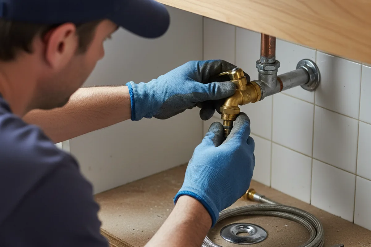 Shutoff valve and fitting work during Faucet and Fixture Repair in Cocoa Beach